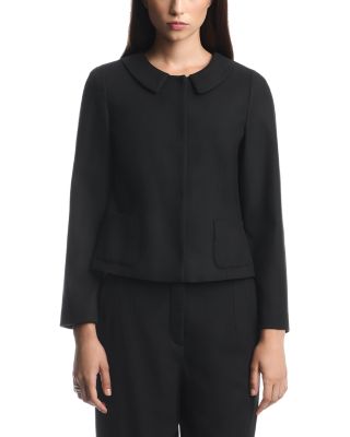Collared Stretch Blend Blazer
