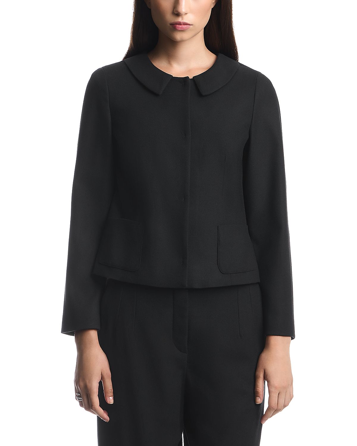Emporio Armani Collared Stretch Blend Blazer