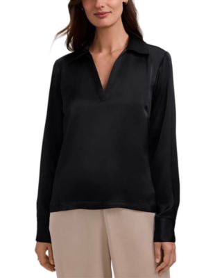 Talia Long Sleeve Polo Top