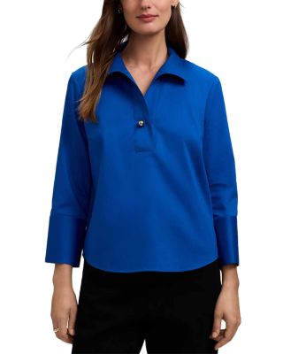 Catalina Sateen Popover Blouse