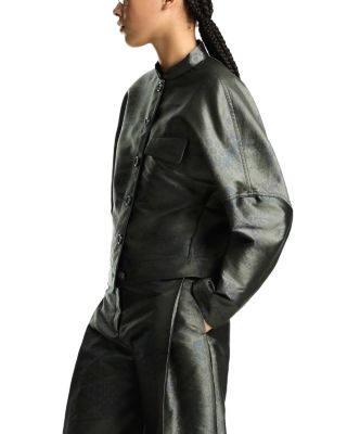 Landscape Jacquard Bomber Jacket