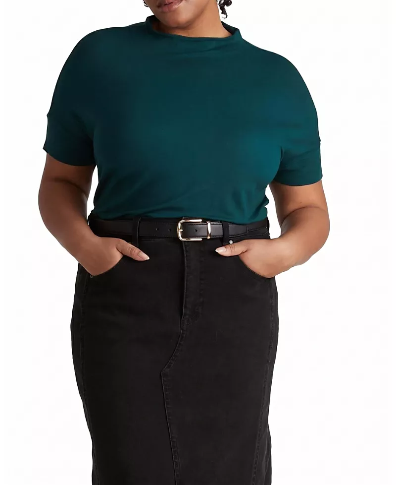 Universal Standard Women's Plus Petra Liquid Jersey Top