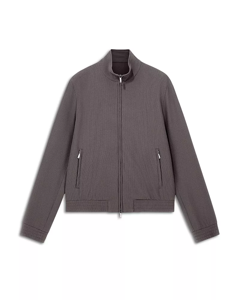 Emporio Armani 3D Crepe Jersey Blouson Jacket