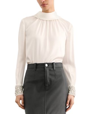 Veronica Embellished Tie Back Blouse