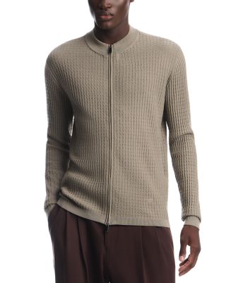 Virgin Wool Fancy Stitch Cardigan