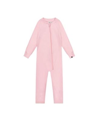 Girls' One Piece Asymmetric Zip Brushed Thermal Underwear - Little Kid, Big Kid