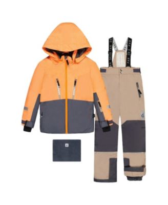  Boys' Teknik Fleece Jacket with Expandable Sleeves & Pants Two Piece Snowsuit - Little Kid, Big Kid