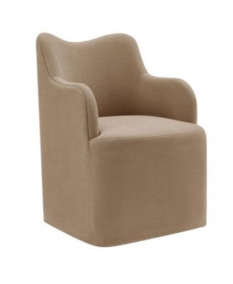  Cordelle Linen Blend Swivel Dining Chair