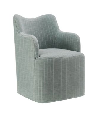  Cordelle Linen Blend Swivel Dining Chair