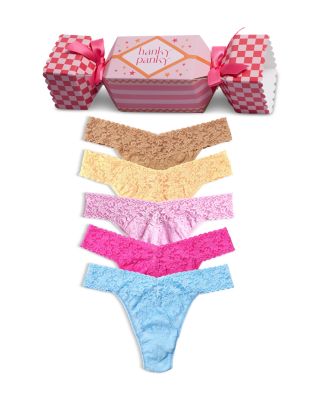 Signature Lace Original Rise Thong, Pack of 5