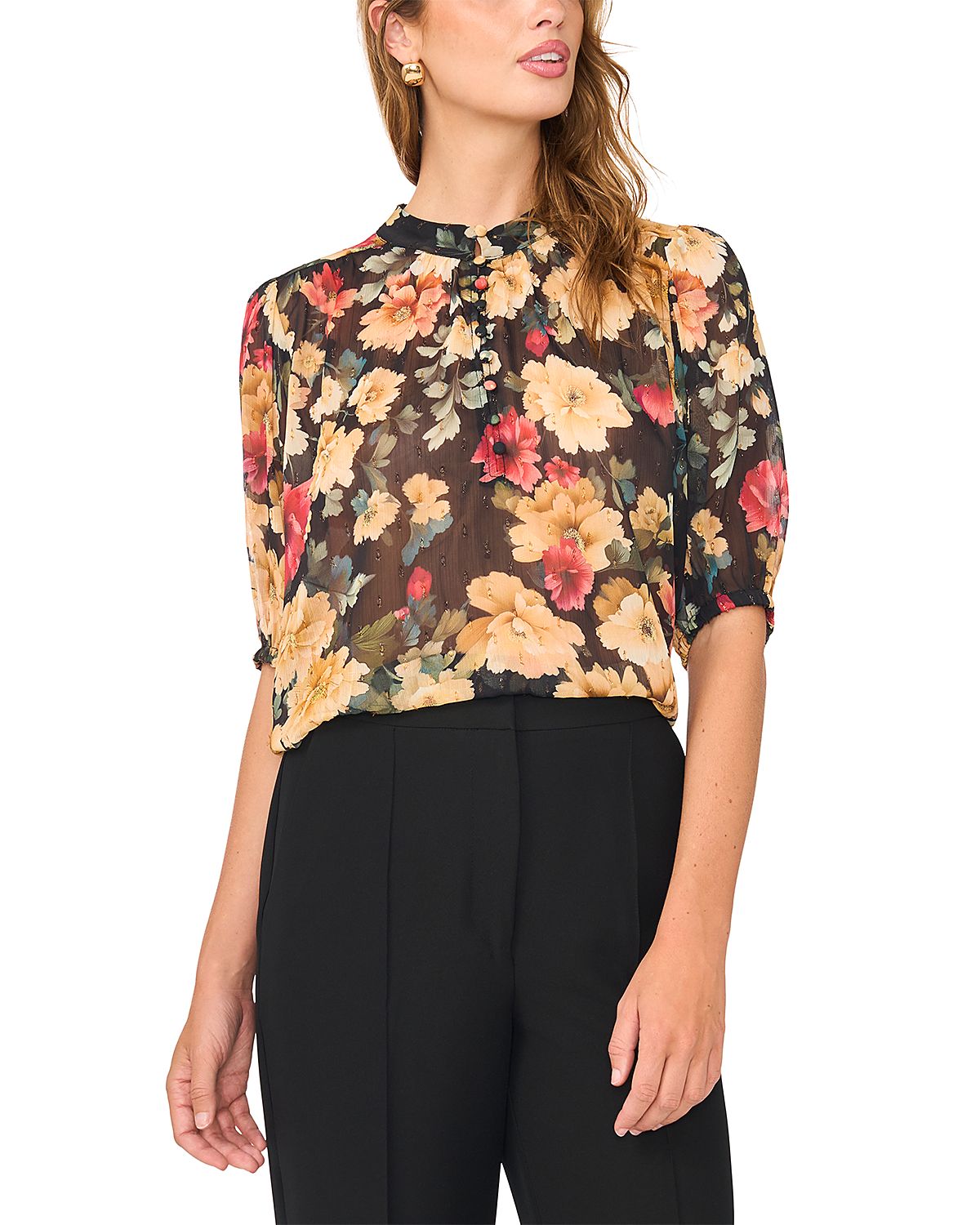 Vince Camuto Short Sleeve Blouse