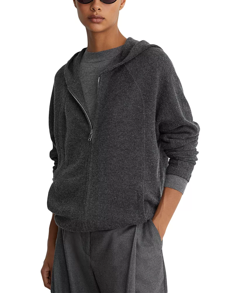Reiss Evie Full Zip Hoodie Sweater