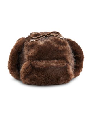 Aqua Faux Fur Trapper Hat - Exclusive