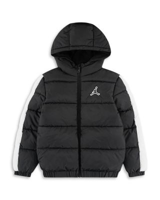 Boys' Color Blocked Hooded Puffer Jacket - Big Kid