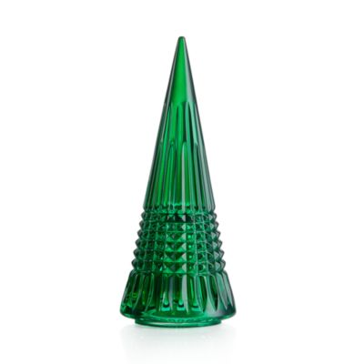 Crystal Large Standing Tree Green Figurine