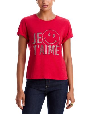 Heatset Je T'aime Smiley Shrunken Tee