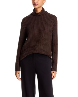 Cashmere Cable Knit Stand Collar Sweater
