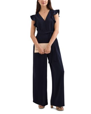 Kallie V Neck Ruffled Jumpsuit