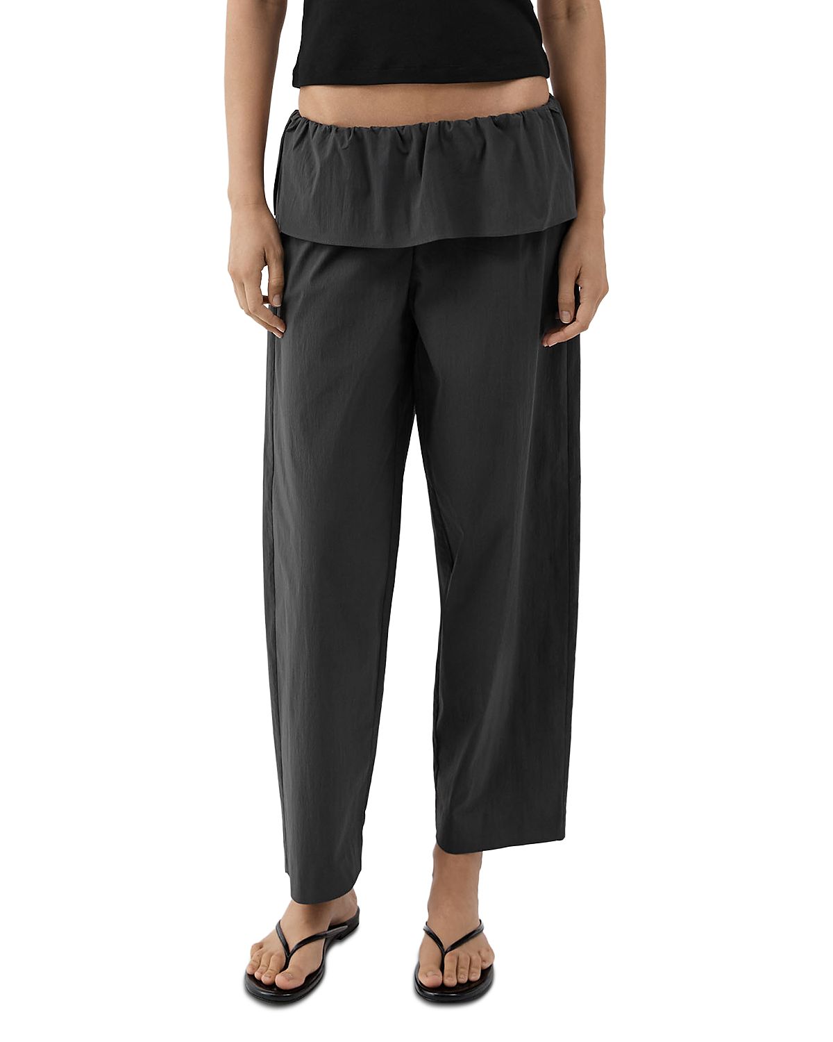 St. Agni Cotton Blend Peplum Pants