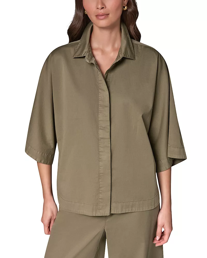 Donna Karan Weekend The Bali Cotton Button Down Shirt