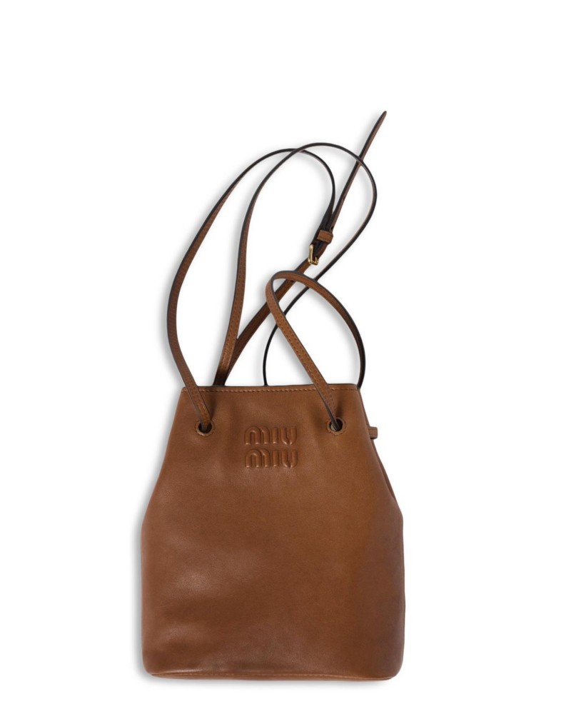 Miu Miu Nappa Leather Mini-Bag in Oak
