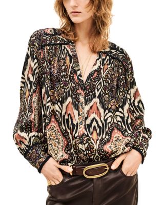 Zolie Split Neck Blouse