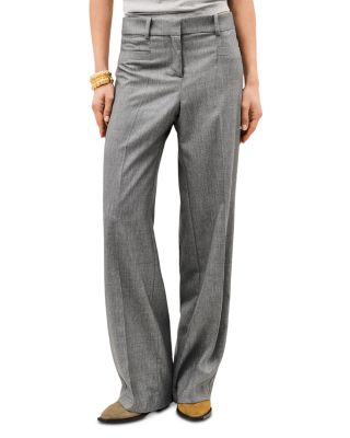 Cistachio Mid Rise Wide Leg Pants
