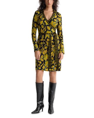 Tamara Jersey Collared Wrap Dress