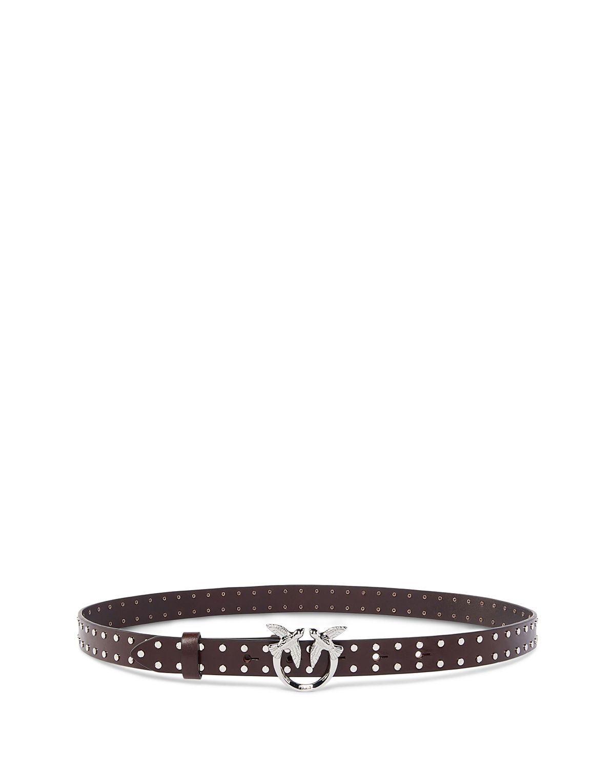 Pinko Women's Low. Love Studded Leather Belt