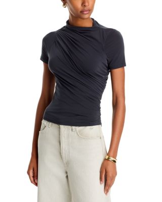 Short Sleeve Draped Top
