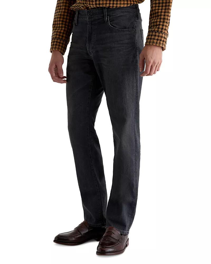 Ag Graduate Cotton Blend Straight Fit 32 Jeans in 7 Years Black Nile