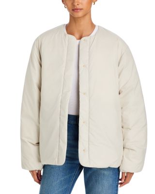 Axelle Collarless Snap Front Jacket