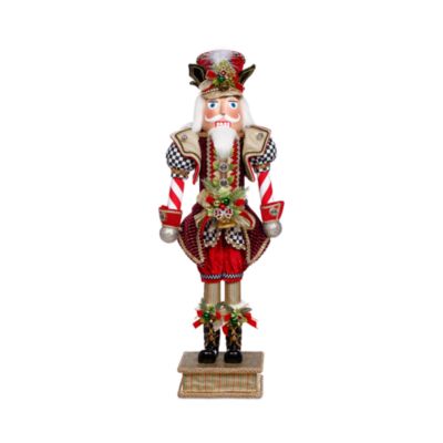 North Pole Checkered Nutcracker, Medium