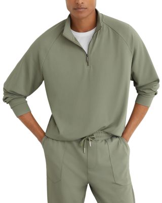 Eytan Stretch Twill Half Zip Sweatshirt