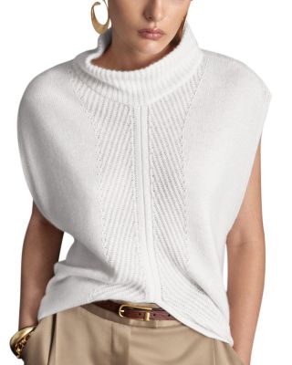Cashmere Split Front Sweater
