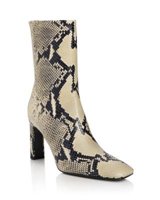 Women's Bar Python Embossed Boots