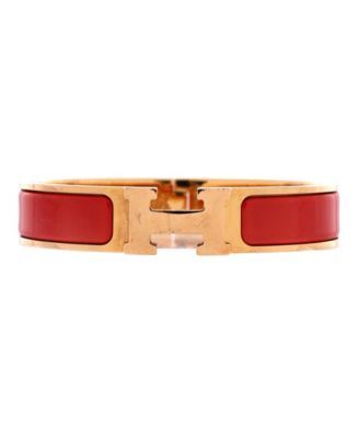 Narrow Clic H Bracelet Enamel