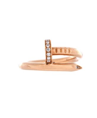 Juste un Clou Ring 18K Rose Gold and Diamonds