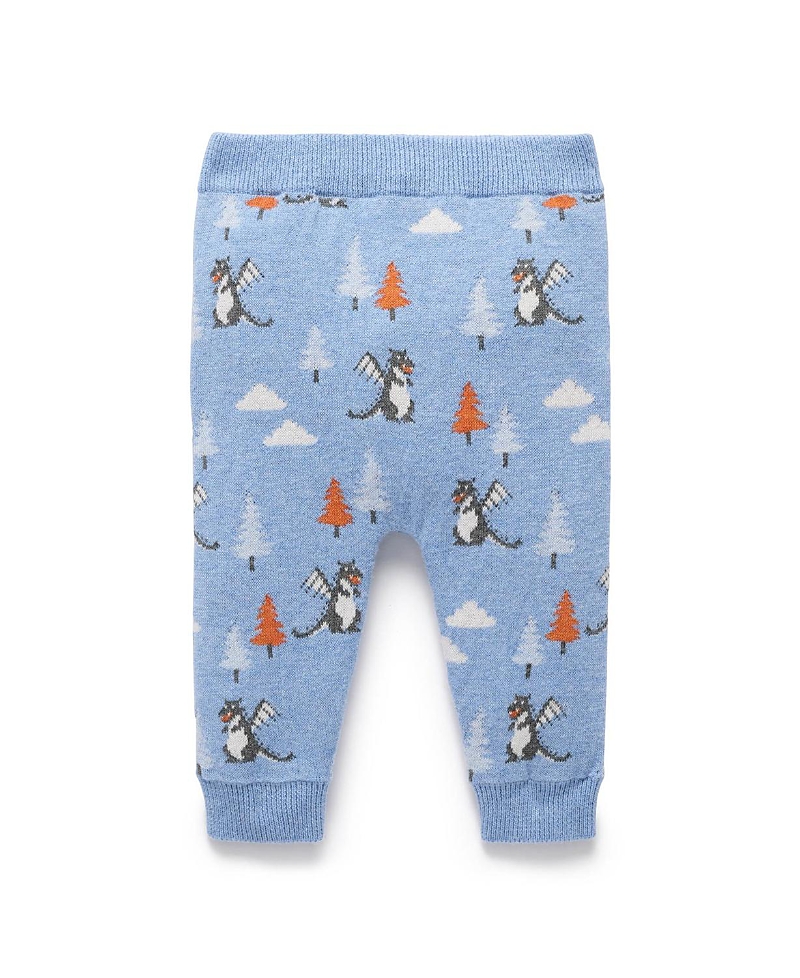 Purebaby Boys' Magical Forest Knit Leggings - Baby