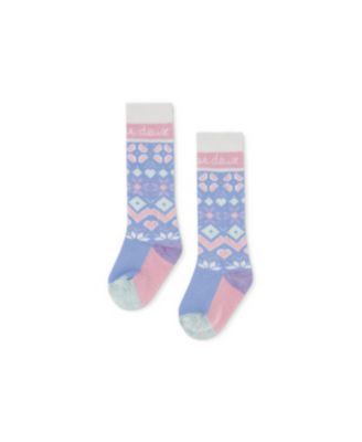 Girls' Cushioned Merino Wool Ski Socks - Baby
