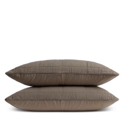 Linen Box Quilted Sham, King, Set of 2