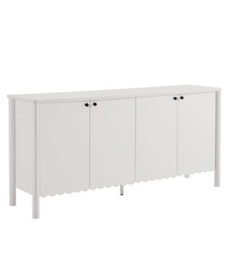  Emmeline 66" 4-Door Scalloped Sideboard Cabinet