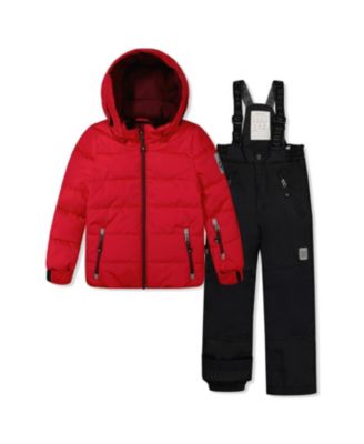  Boys' Play Reinforced Jacket & Pants Neckwarmer Two Piece Snowsuit - Little Kid, Big Kid