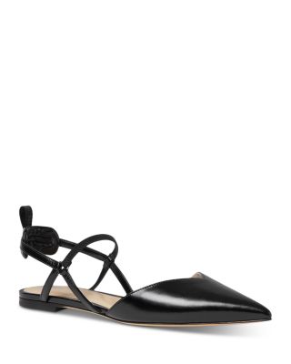 Women's Polished Leather Slingback Flats