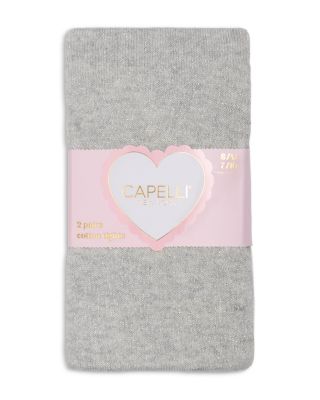 Girls' Footed Sweater Tights, 2 Pack - Little Kid
