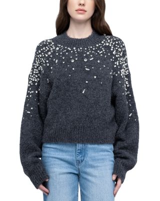 Embellished Round Neck Sweater 