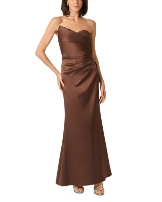 Duchess Satin Strapless Gown