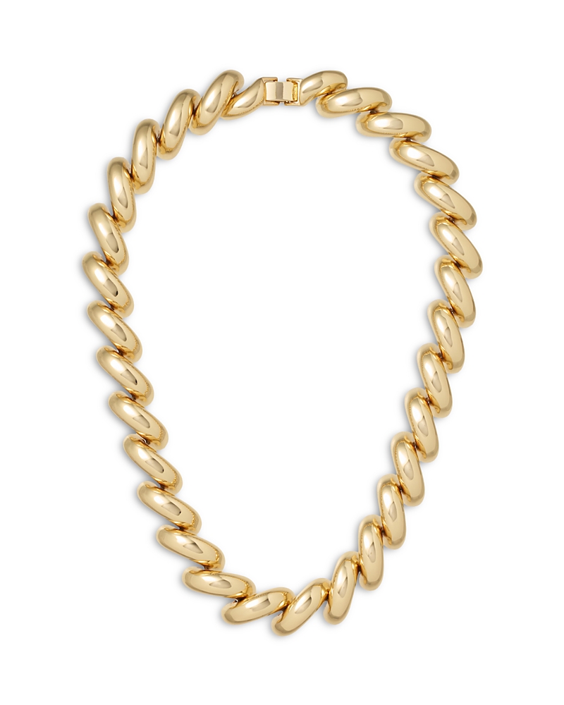 Roxanne Assoulin The Comma Puffy Link Necklace, 16.5"
