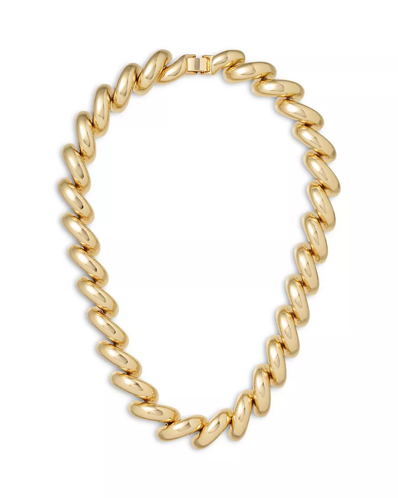 Roxanne Assoulin The Comma Puffy Link Necklace, 16.5