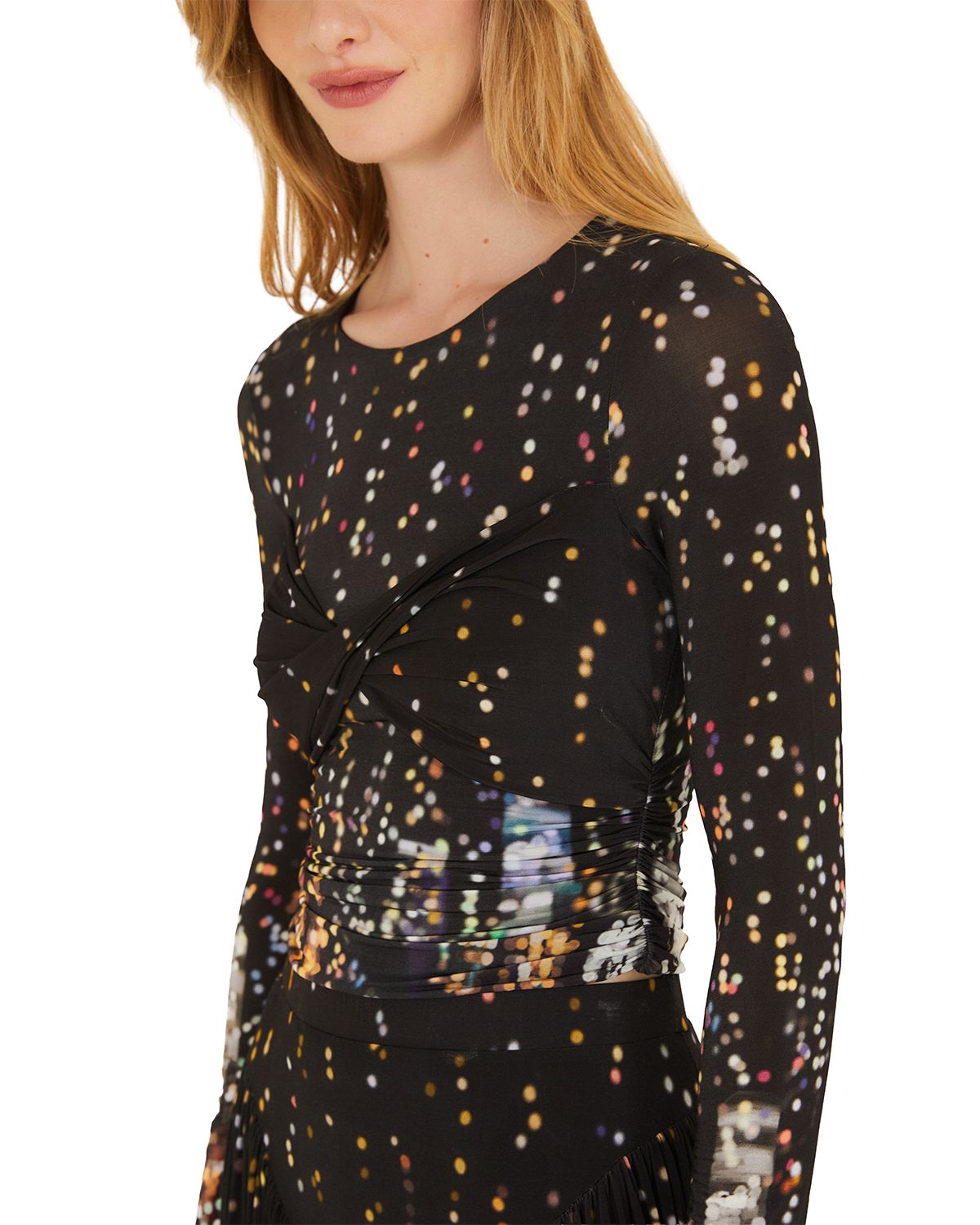 NYC Skyline Twist Front Blouse thumbnail 4